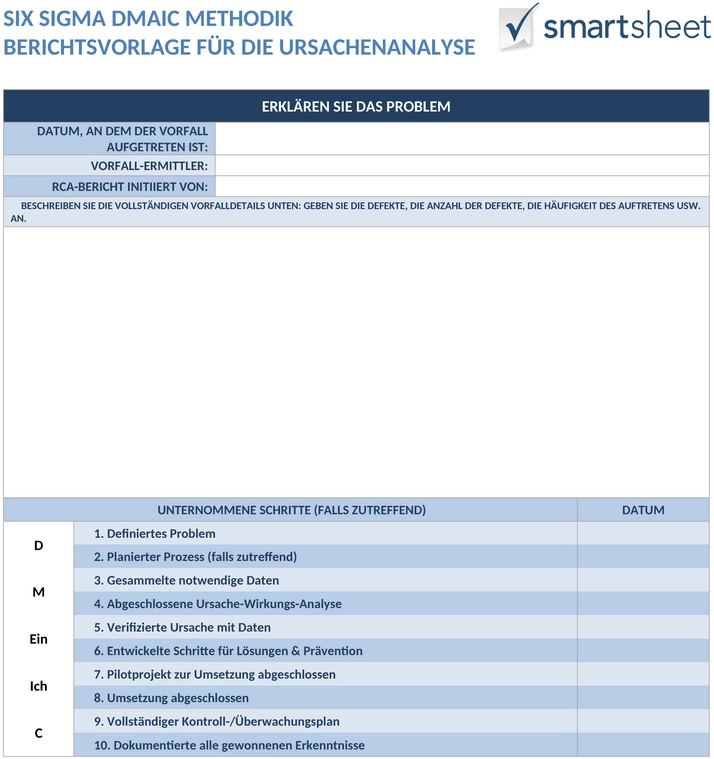six-sigma-dmaic-methode-root-cause-analyse-vorlage