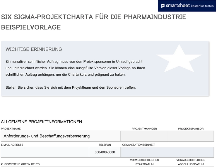 six-sigma-projektcharta-fuer-die-pharmaindustrie