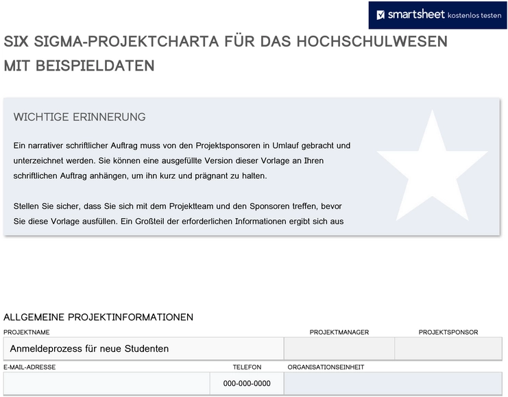 six-sigma-projektcharta-hochschulwesen-vorlage