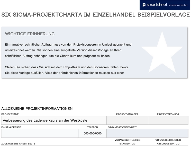 six-sigma-projektcharta-im-einzelhandel