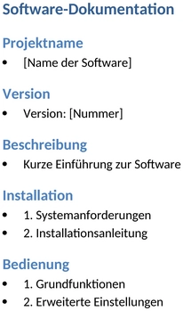 software-dokumentation-bericht