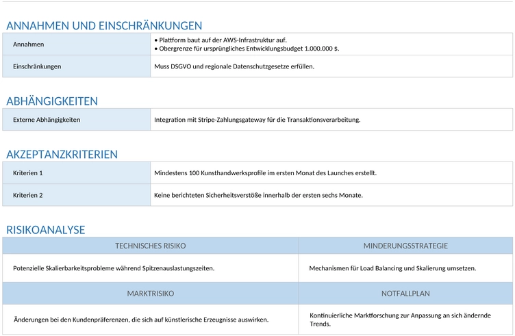 software-produktanforderungen-vorlage