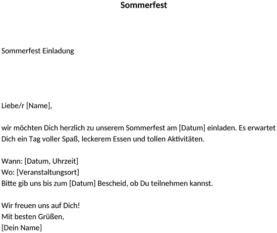 sommerfest-planung