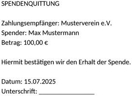 spendenquittung-vorlage