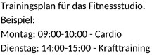 sport-trainingsplan