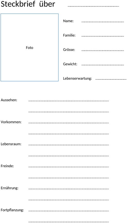 steckbrief-vorlage-tier