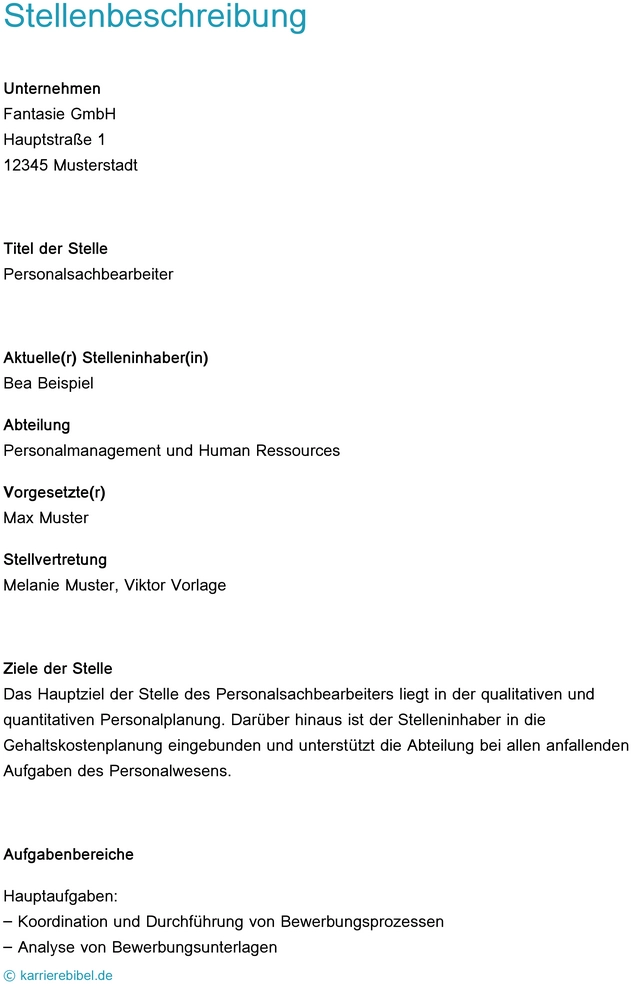 stellenbeschreibung-personal-sachbearbeiter-vorlage