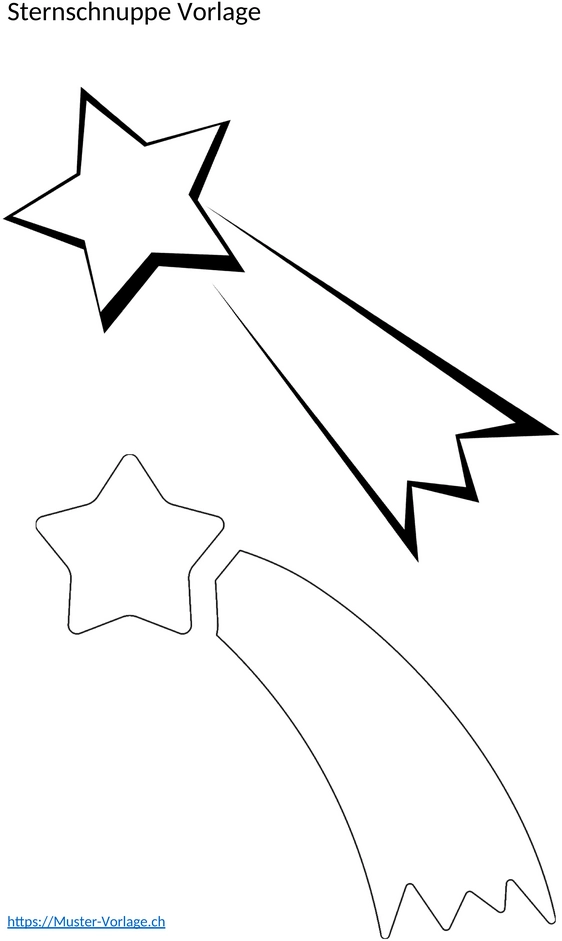 sternschnuppen-vorlage