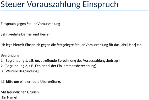 steuer-vorauszahlung-einspruch