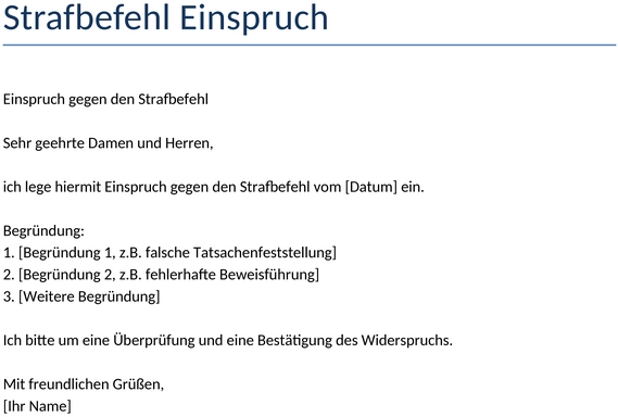strafbefehl-einspruch