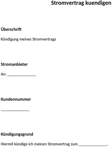 stromvertrag-kuendigung