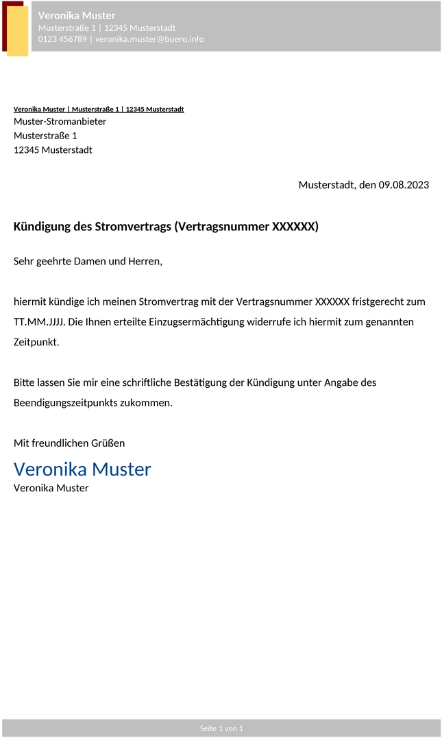 stromvertrag-kuendigung