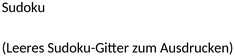 sudoku-zum-ausdrucken