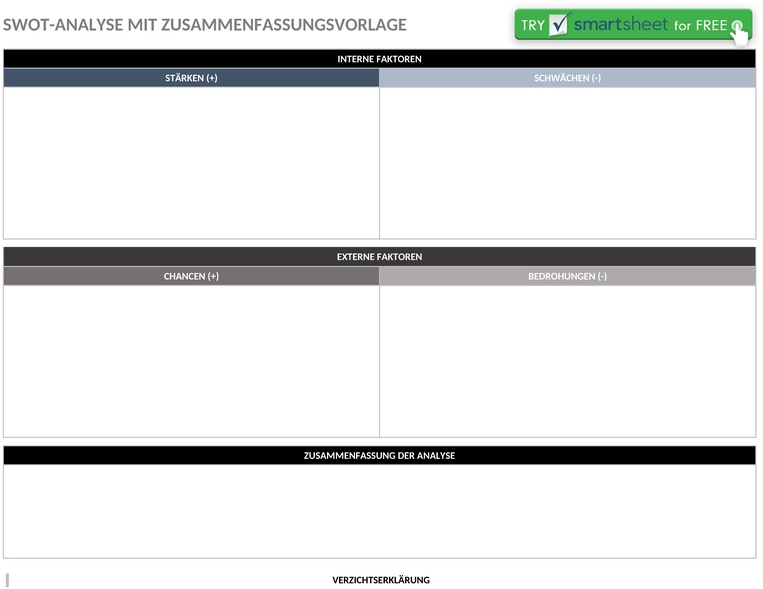 swot-analyse-mit-zusammenfassung-vorlage-word