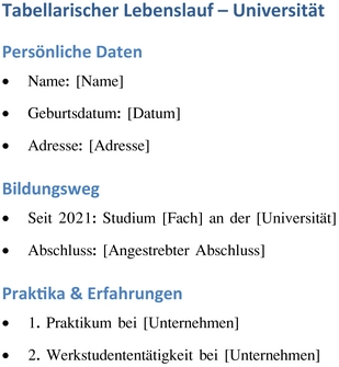 tabellarischer-lebenslauf-fuer-universitaet