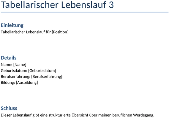 tabellarischer-lebenslauf-vorlage