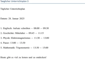 taeglicher-unterrichtsplan-mit-faecher-und-zeitangaben