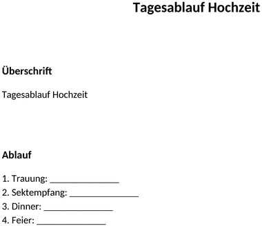 tagesablauf-hochzeit