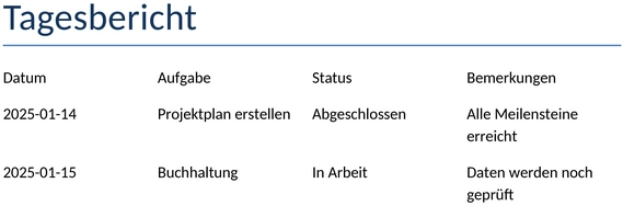tagesbericht-bericht
