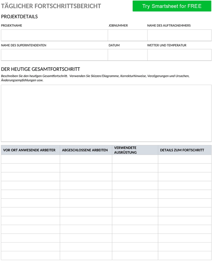 tagesbericht-projektfortschritt-word