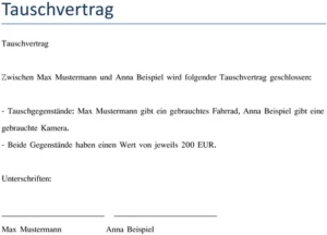tauschvertrag-fuer-privaten-austausch-von-gegenstaenden