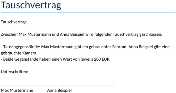 tauschvertrag-vorlage