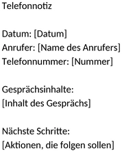 telefonnotiz-vorlage