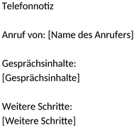 telefonnotiz-vorlage