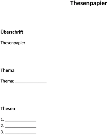 thesenpapier-vorlage
