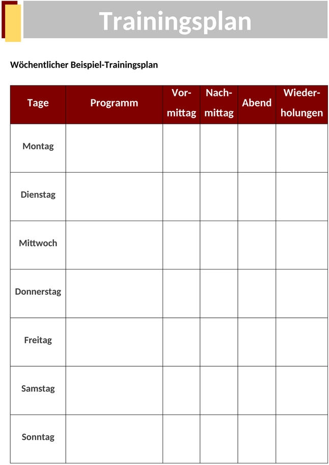 trainingsplan-vorlage