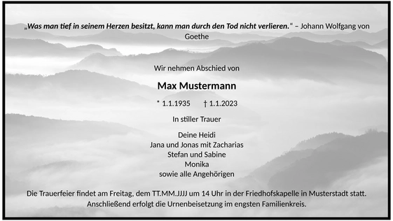 traueranzeige-muster