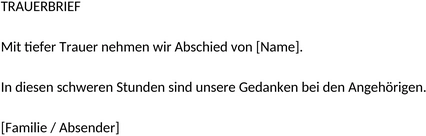 trauerbrief-vorlage