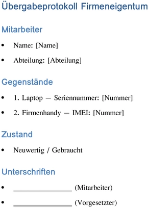 uebergabeprotokoll-firmeneigentum-unternehmensdokumentation
