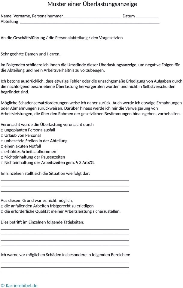 ueberlastungsanzeige-muster-vorlage