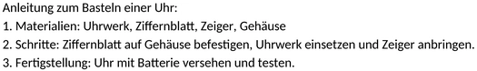 uhr-basteln