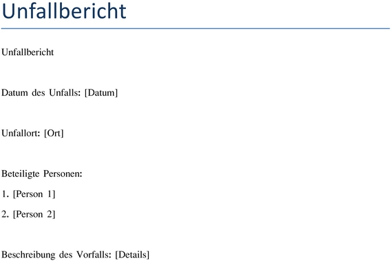 unfallbericht-vorlage-fuer-strukturierte-dokumentation-von-vorfällen