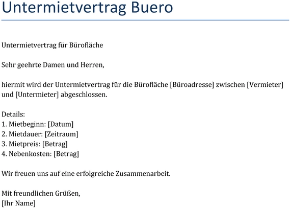 untermietvertrag-fuer-bueroflaechen