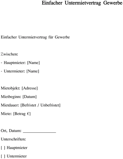 untermietvertrag-gewerbe-vorlage-fuer-klare-mietvereinbarungen