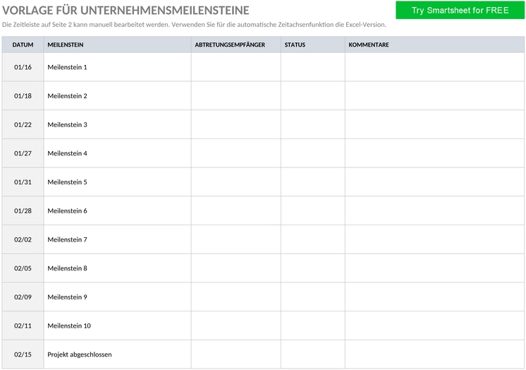 unternehmens-meilenstein-vorlage-word