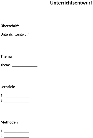 unterrichtsentwurf-schule