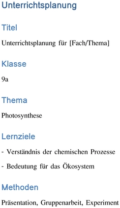 unterrichtsplanung-photosynthese-fuer-klasse-neun