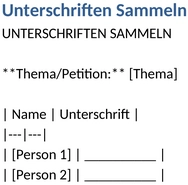 unterschriften-sammeln