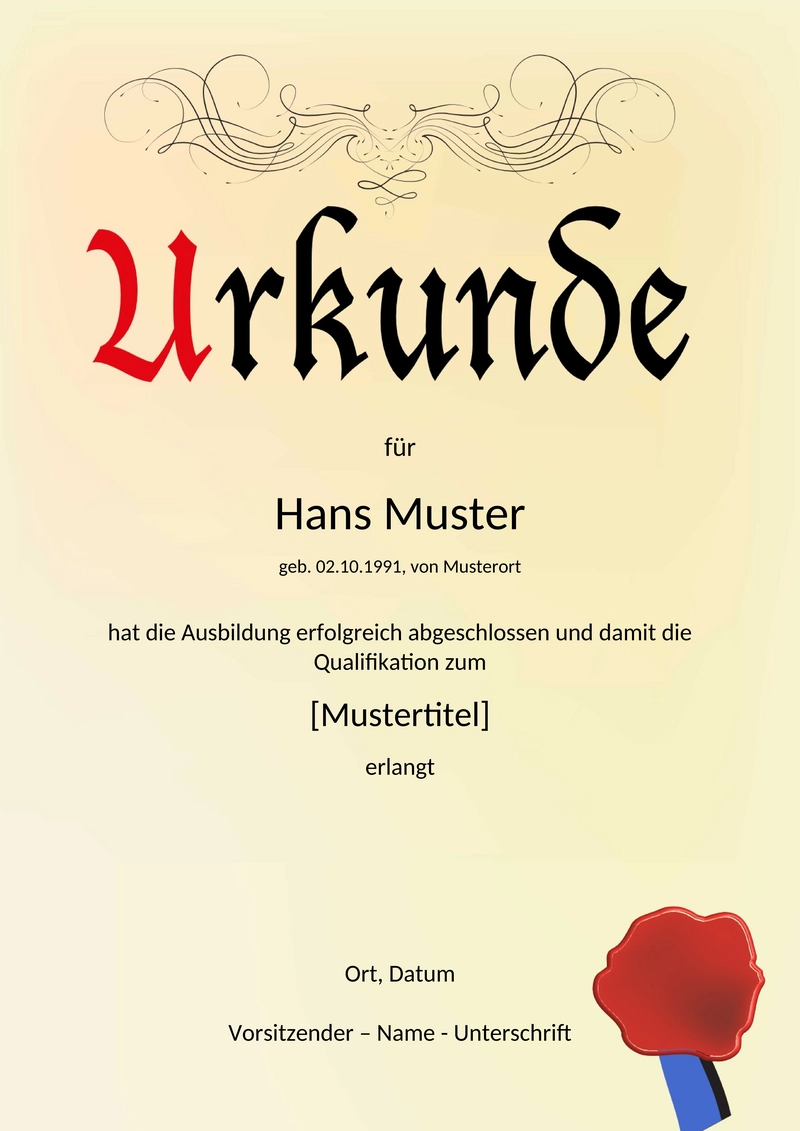 urkunde-vorlage
