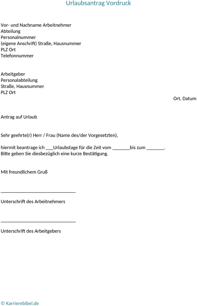 urlaubsantrag-vordruck