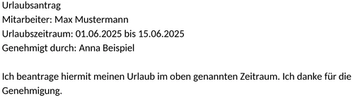 urlaubsantrag