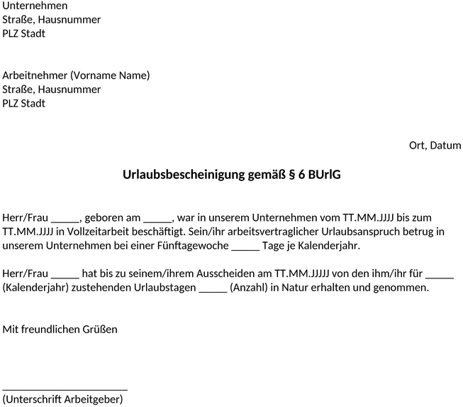 urlaubsbescheinigung-muster-word-vorlage-bundesurlaubsgesetz