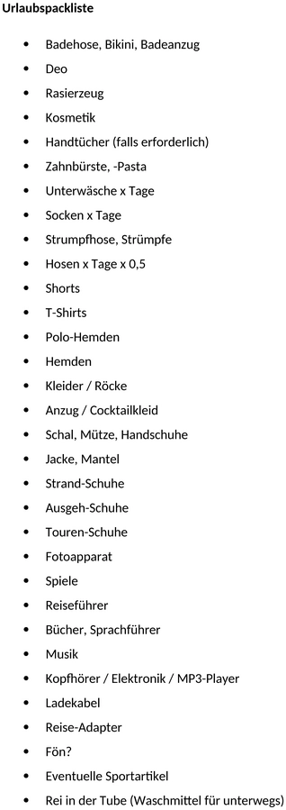 urlaubsliste-planung
