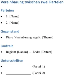 vereinbarung-zwischen-zwei-parteien