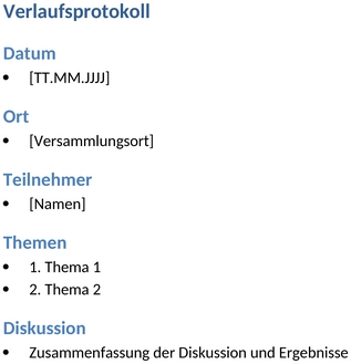 verlaufsprotokoll