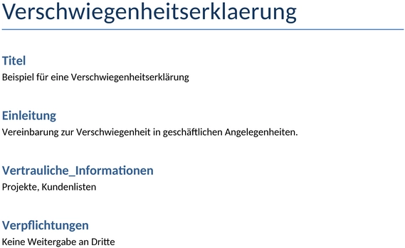 verschwiegenheitserklaerung